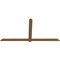 Ekena Millwork Eugene Smooth Timber Gable Bracket, Western Red Cedar, 108"W x 54"H x 1 1/2"D x 5 1/2"F, 12/12 Pitch GBW108X54X0206EUG00SWR - alternate 5